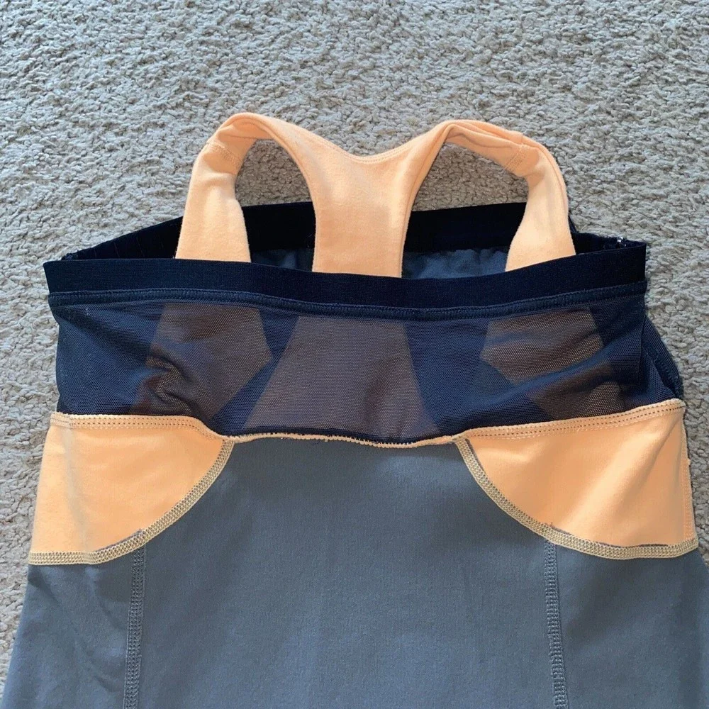 LULULEMON INNER STRENGTH‎ TANK IN lolo Multicolored SIZE 6 Racerback
